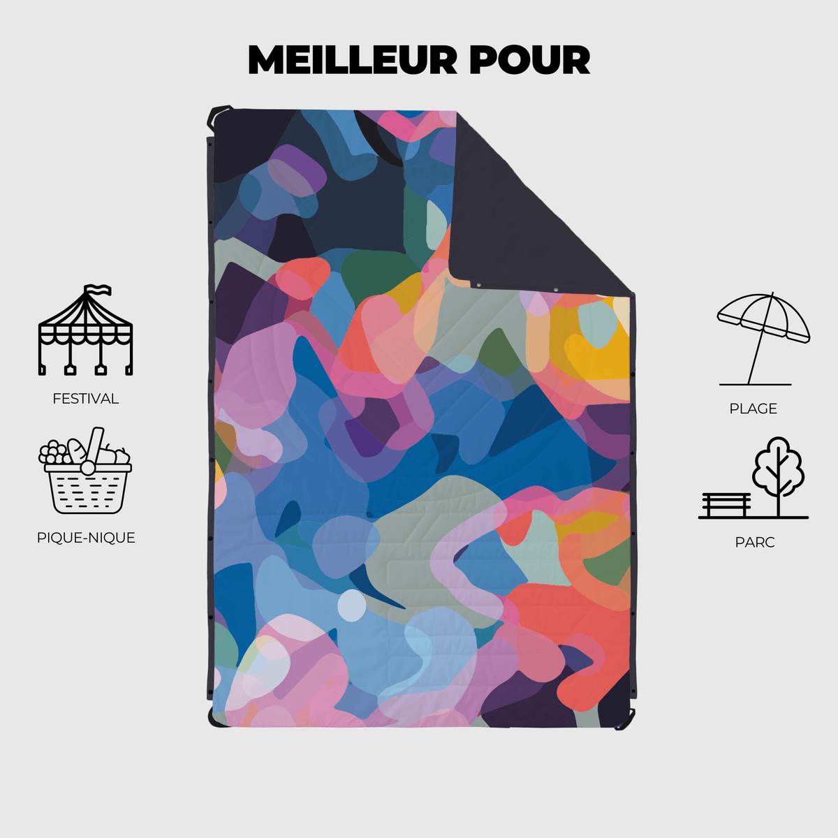 VOITED Compact Picnic & Beach Blanket  - Beyond Real