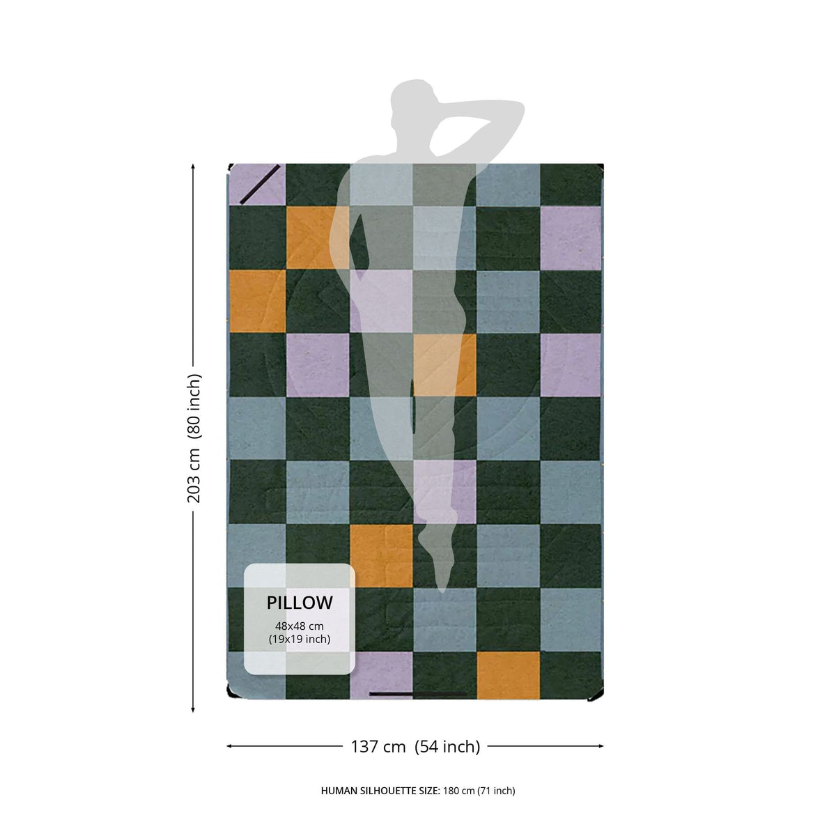 VOITED Compact Picnic & Beach Blanket  - Bucket Full Of Sunshine