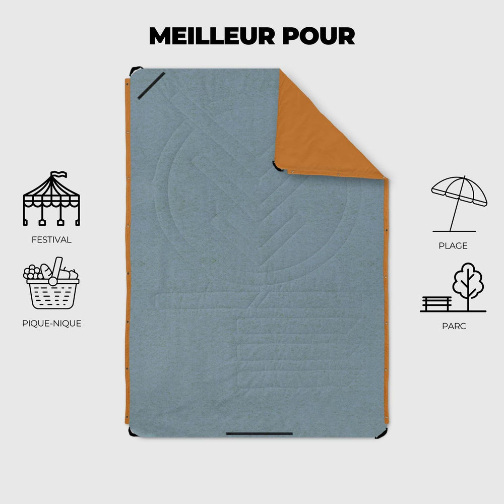 VOITED Compact Picnic & Beach Blanket  - Mountain Spring/Sundial