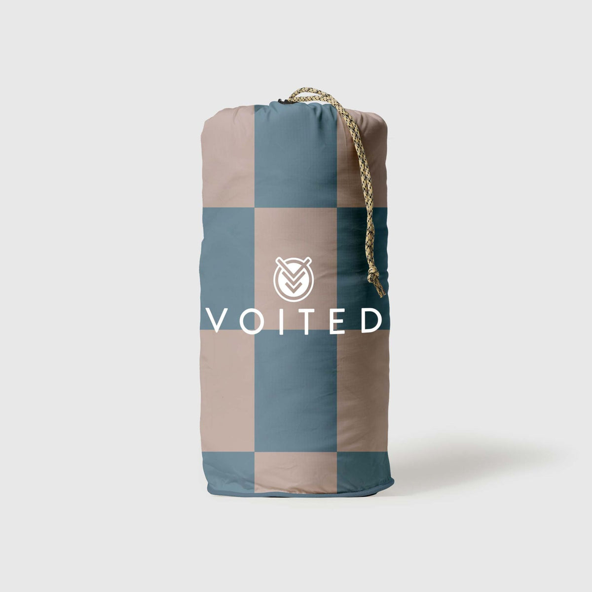 VOITED Recycled Ripstop Outdoor Camping Blanket - Blue Dancer/Sundial