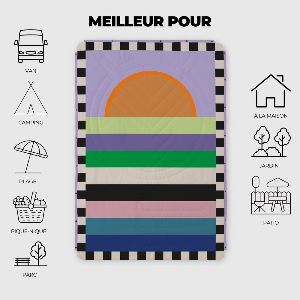 VOITED Recycled Ripstop Outdoor Camping Blanket - Easy Sundaze