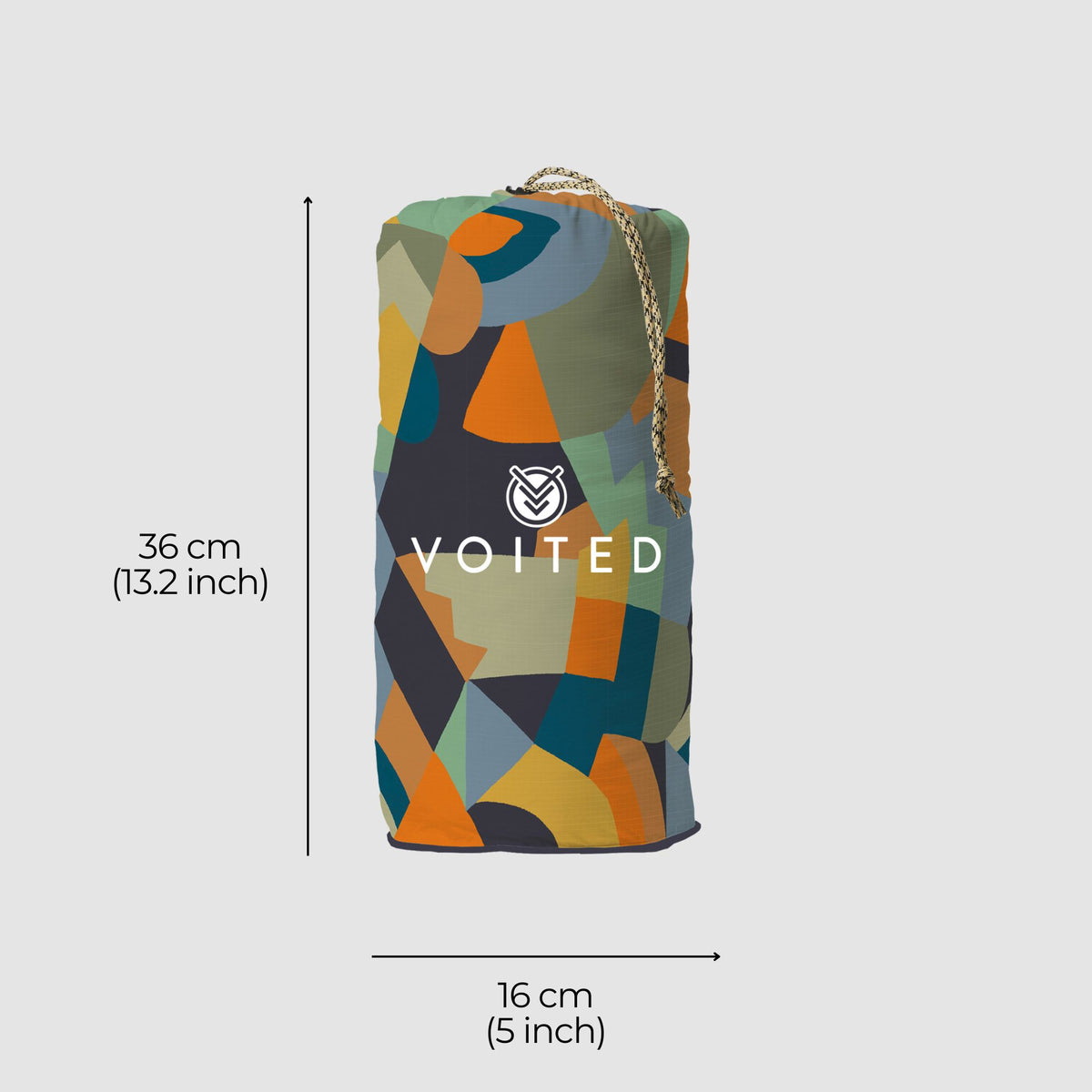 VOITED Recycled Ripstop Outdoor Camping Blanket - Farmers Market/Graphite