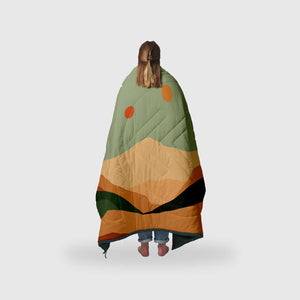 VOITED Recycled Ripstop Outdoor Camping Blanket - Jasper / Tree Green