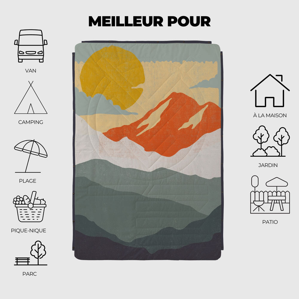 VOITED Recycled Ripstop Outdoor Camping Blanket - Nomadnext