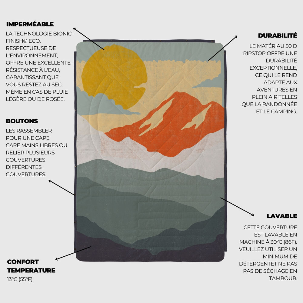 VOITED Recycled Ripstop Outdoor Camping Blanket - Nomadnext