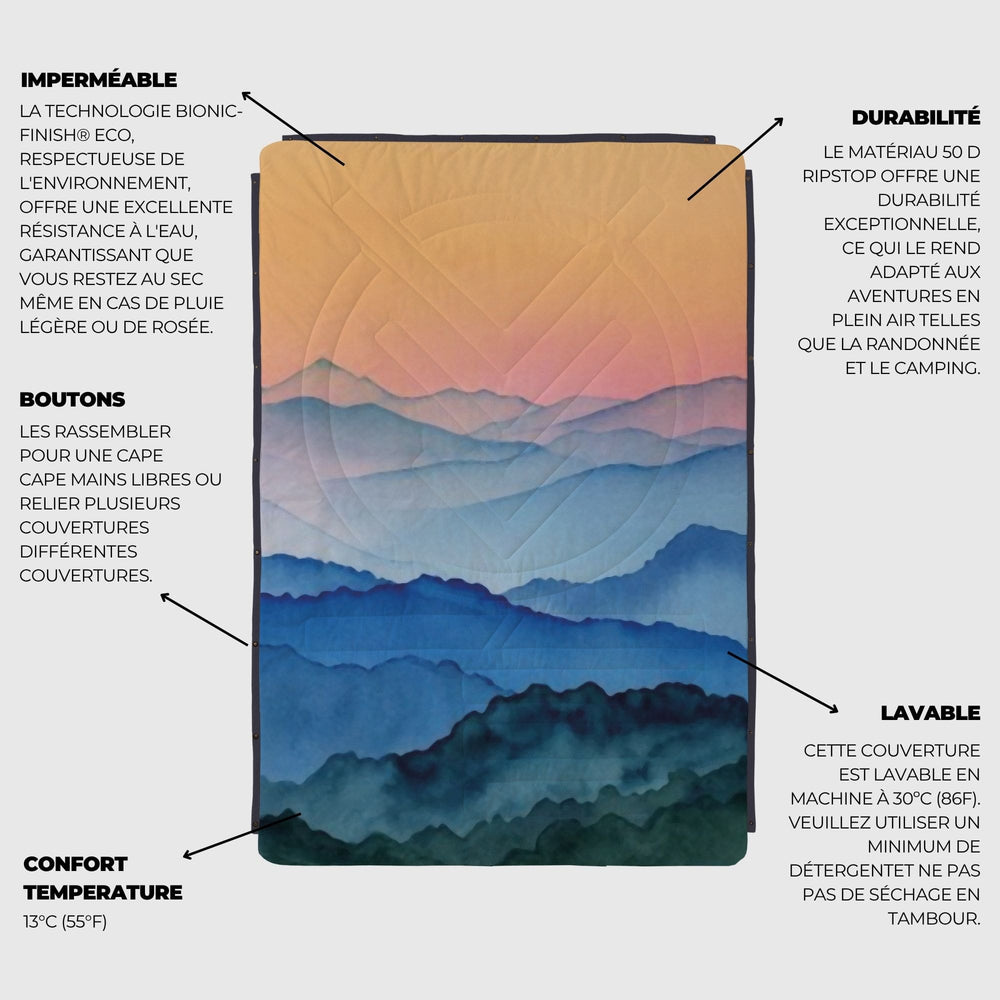 VOITED Recycled Ripstop Outdoor Camping Blanket - Nomadsland