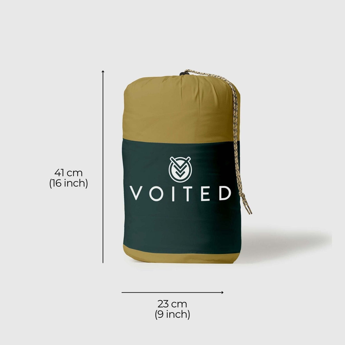 VOITED Slumber Zip Sack Blanket - Green Gabels / Dusty Sand Blankets VOITED EU 