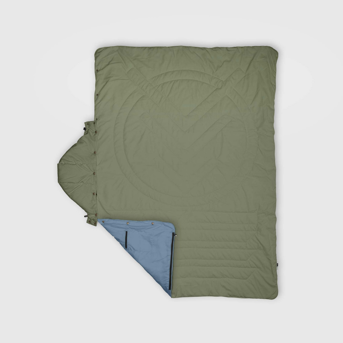 VOITED Recycled Ripstop Travel Blanket - Olive/Mountain Spring