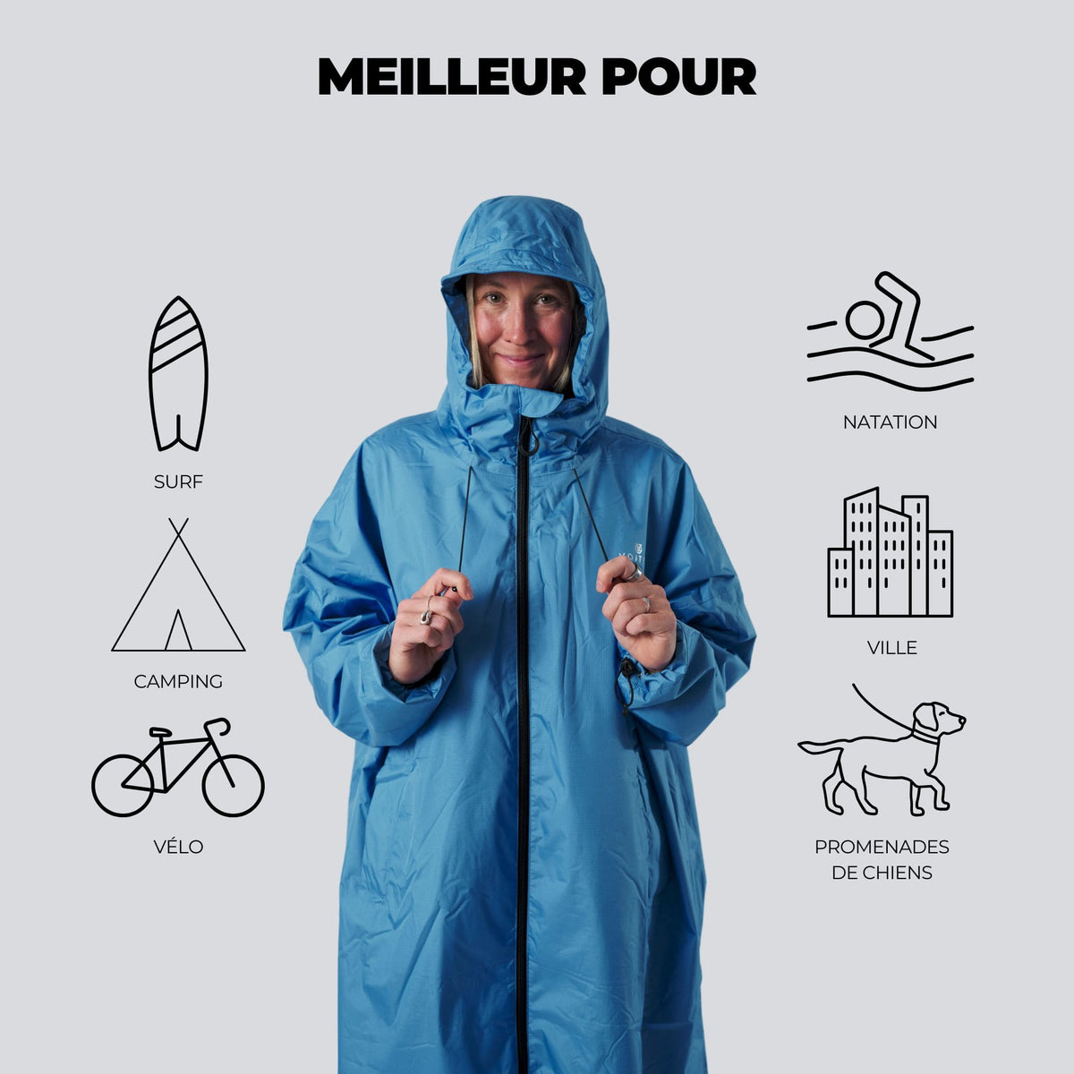 VOITED Allweather Coat - Waterfall