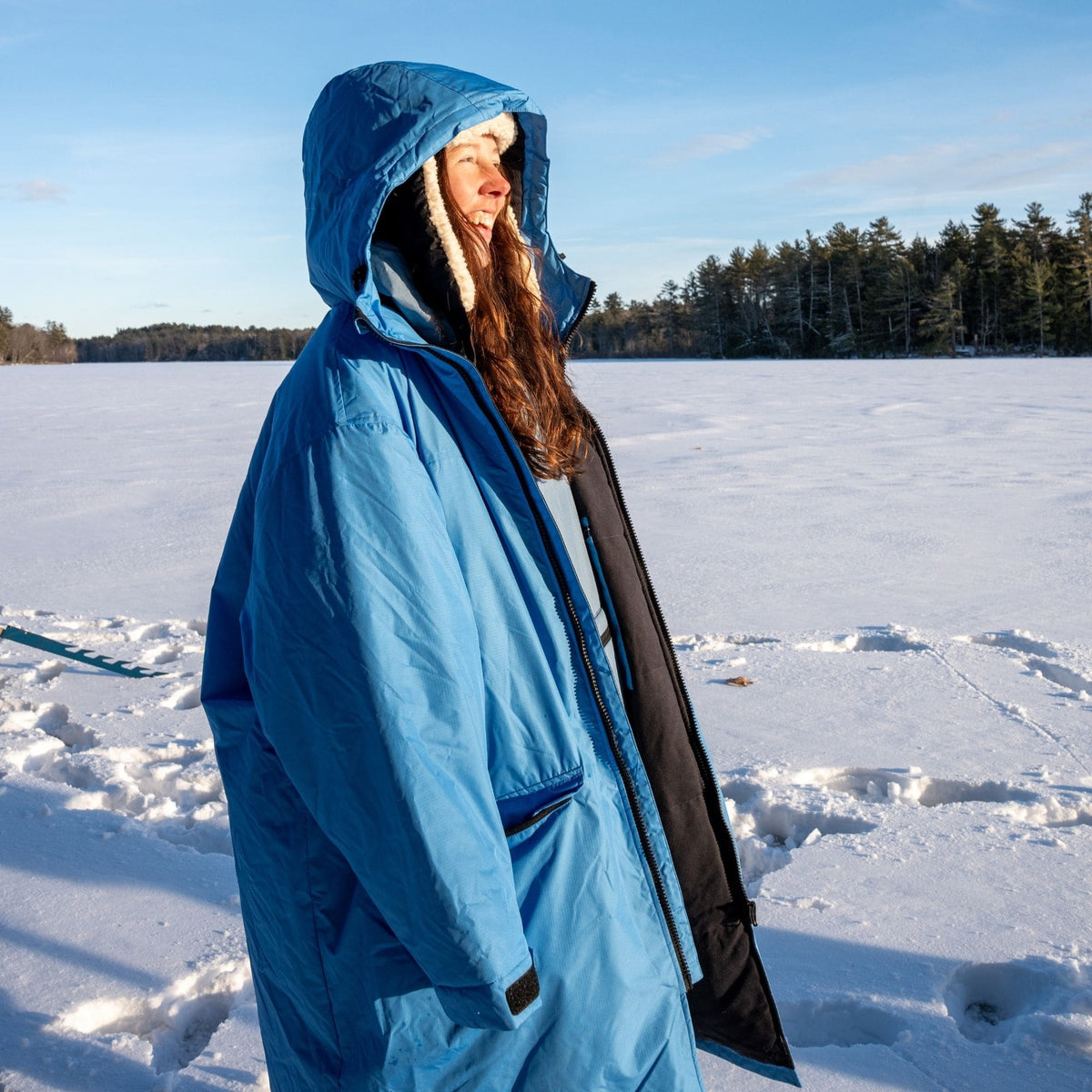 VOITED 3rd Edition Outdoor Change Robe & Drycoat for Surfing, Camping, Vanlife & Wild Swimming - Waterfall