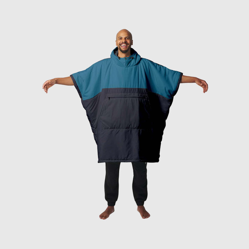 VOITED Couverture poncho Trooper Outdoor Premium - Blue Steel / Graphite