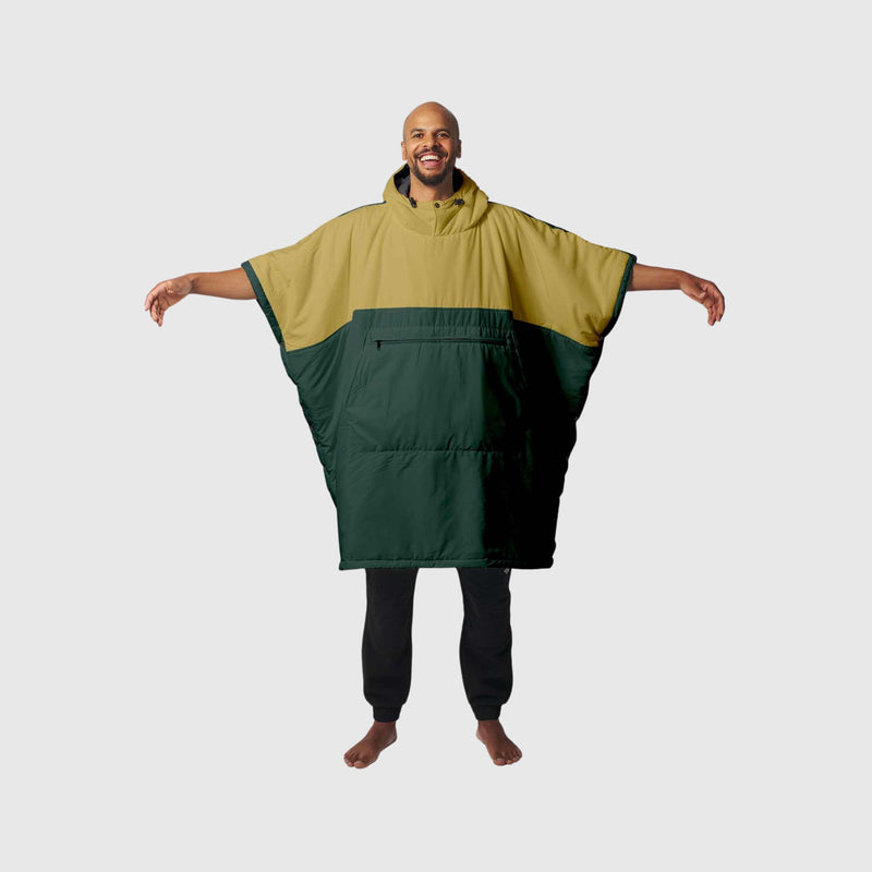 VOITED Couverture poncho Trooper Outdoor Premium - Green Gabels / Dusty Sand