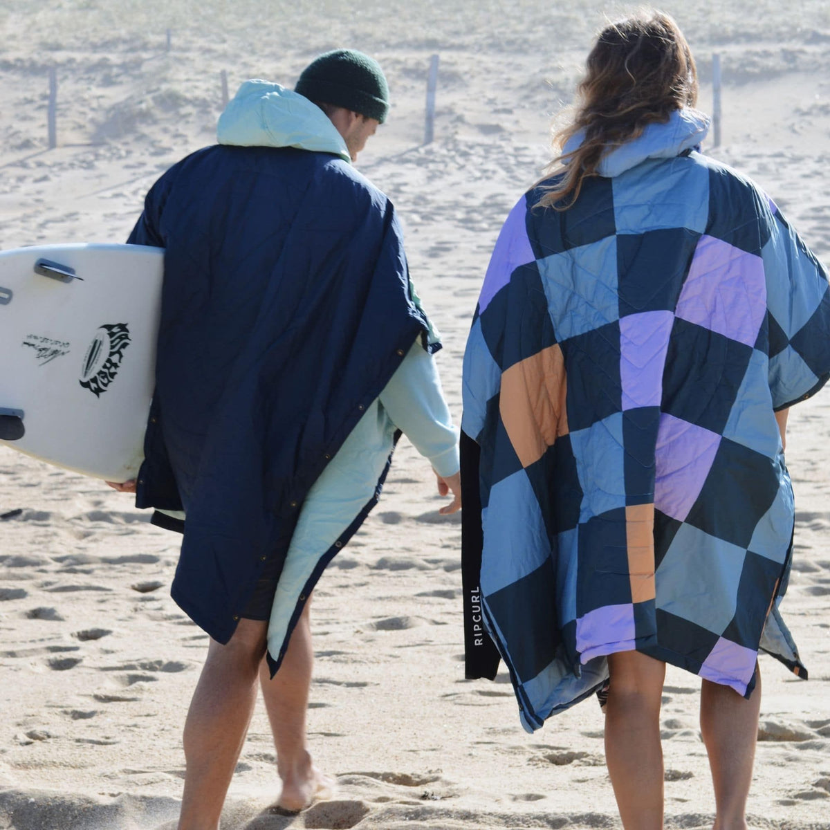 VOITED Couverture poncho Trooper Outdoor Premium - Ocean Navy / Cameo Green