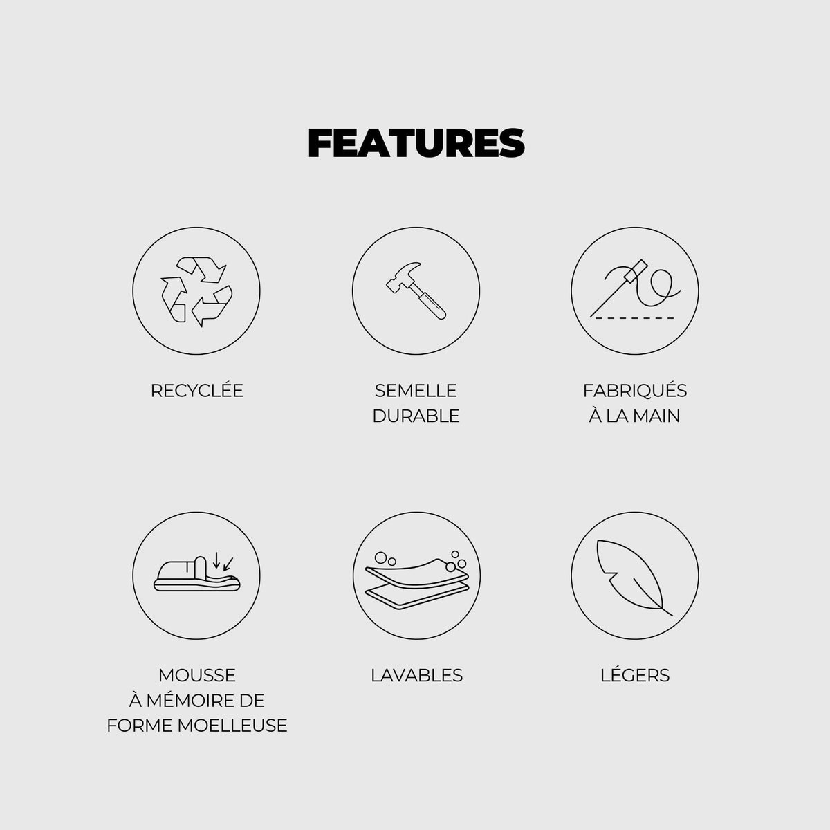 VOITED CloudTouch® Slippers - Lightweight, Indoor/Outdoor Fleece-Lined Camping Slippers -Mudstone