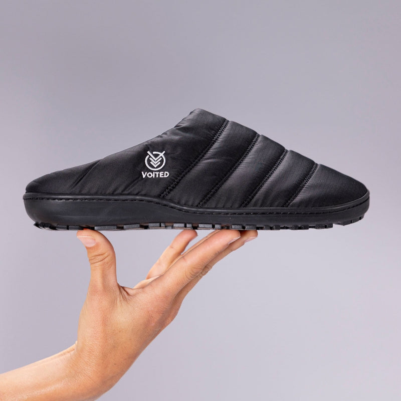 VOITED Soul Slipper - Lightweight, Indoor/Outdoor Camping Slippers - Black
