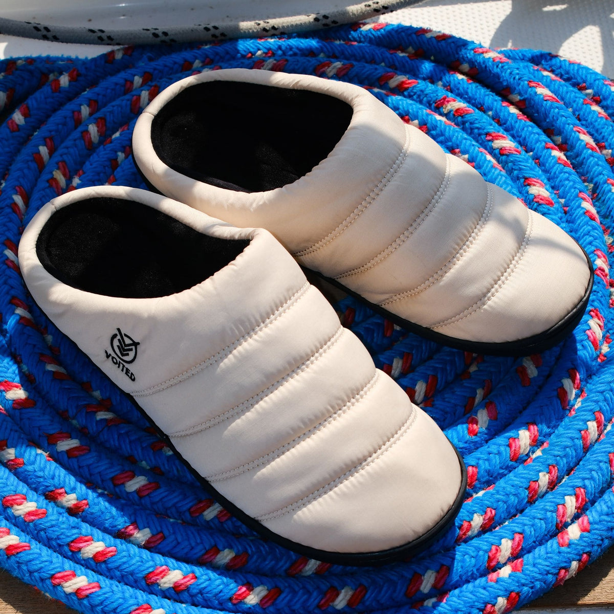 VOITED Soul Slipper - Lightweight, Indoor/Outdoor Camping Slippers - Sand