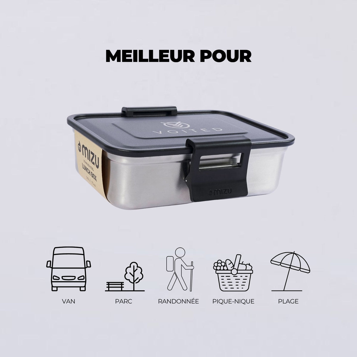 Lunch Box en acier inoxydable Mizu x VOITED