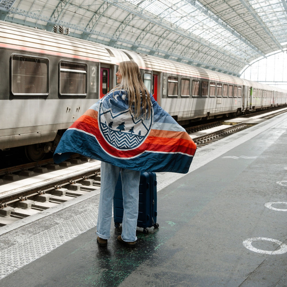 VOITED NeckPack™ Travel PillowBlanket™ - Camp Vibes Two
