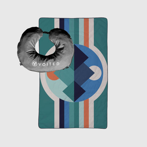 VOITED NeckPack™ Travel PillowBlanket™  - Luna Creek