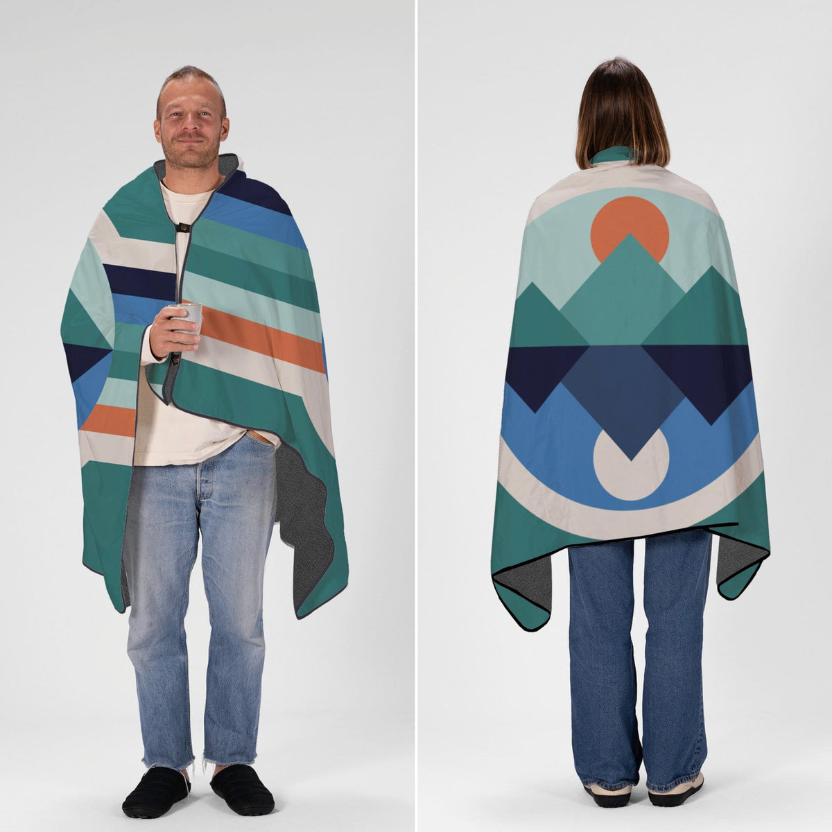 VOITED NeckPack™ Travel PillowBlanket™  - Luna Creek
