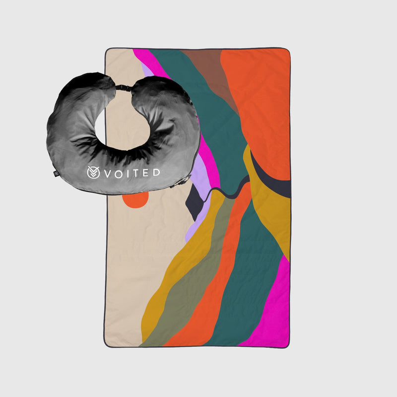 VOITED NeckPack™ Travel PillowBlanket™  - Mystic Ridge
