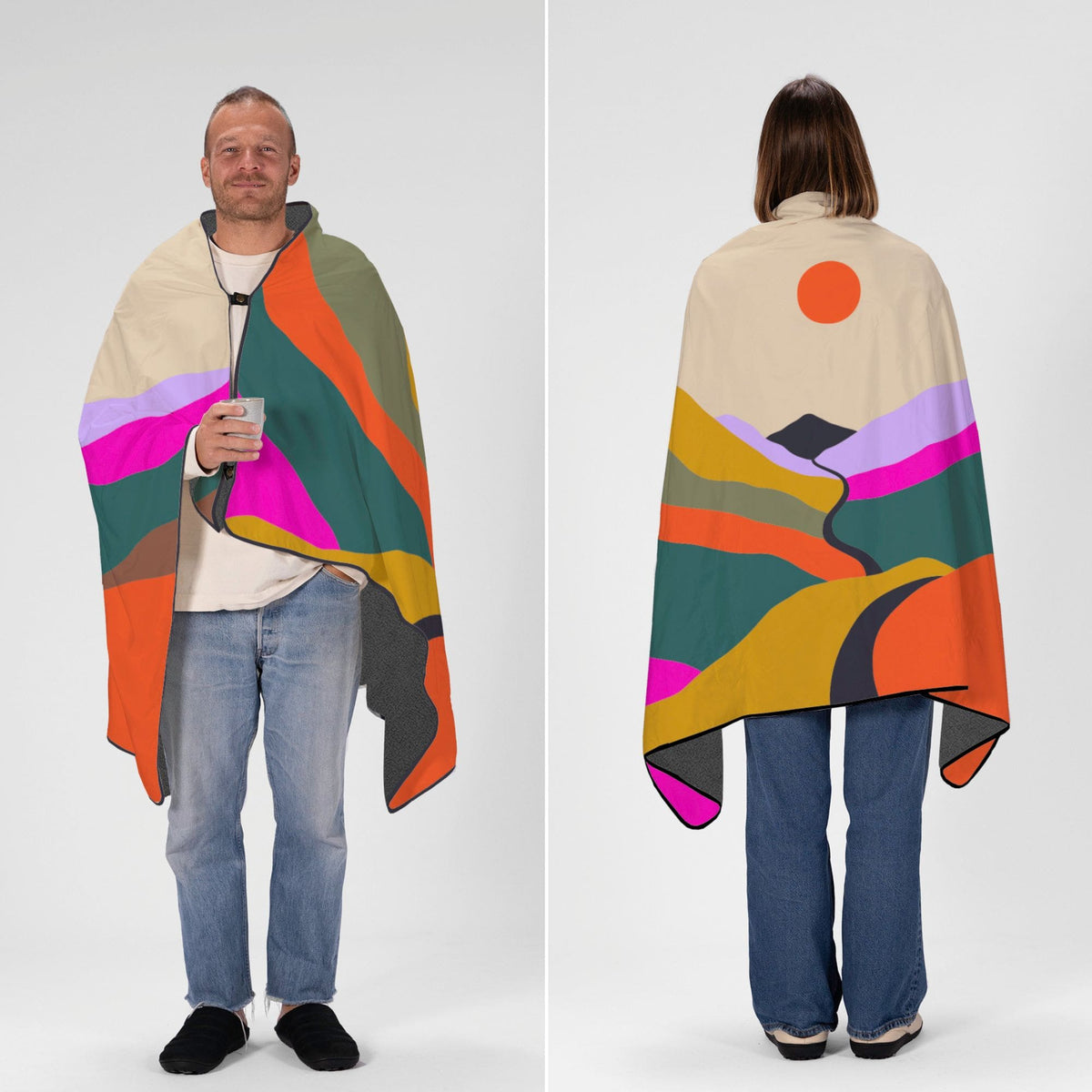 VOITED NeckPack™ Travel PillowBlanket™  - Mystic Ridge