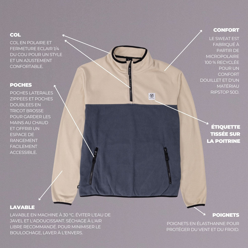 VOITED Polar Fleece Half Zip