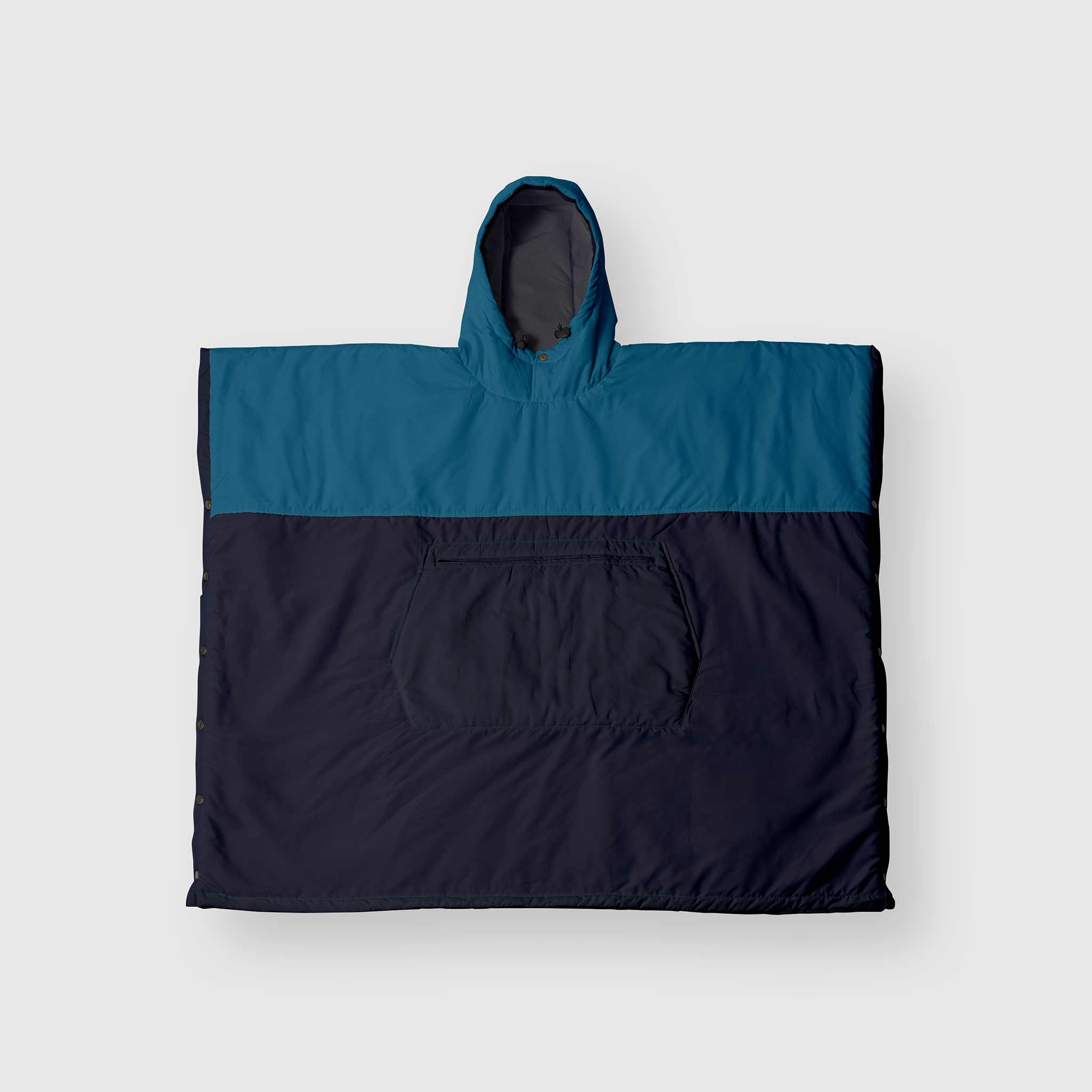 VOITED Couverture poncho Trooper Outdoor Premium Blue Steel / Graphi