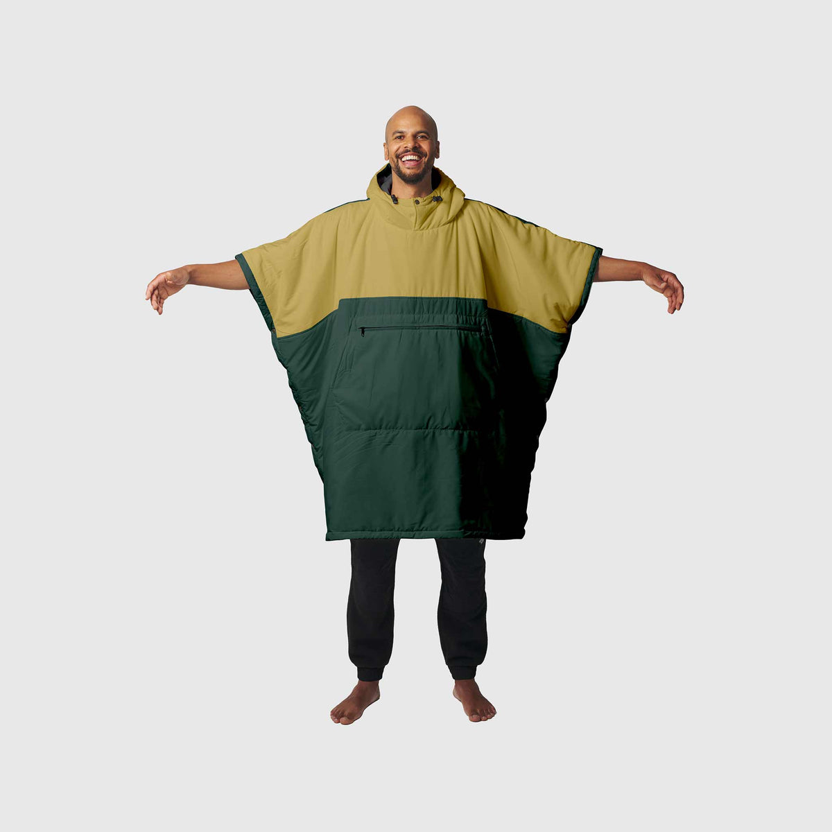 VOITED Couverture poncho Trooper Outdoor Premium - Green Gabels / Dusty Sand