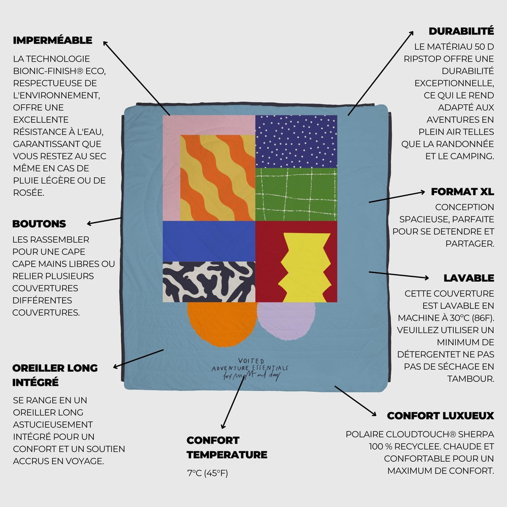 VOITED Queen CloudTouch® Indoor/Outdoor Camping Blanket - Essentials