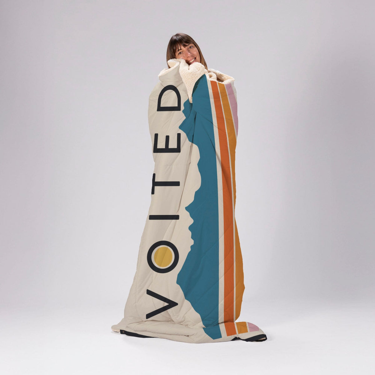 VOITED Queen CloudTouch® Indoor/Outdoor Camping Blanket - Snowy Peak