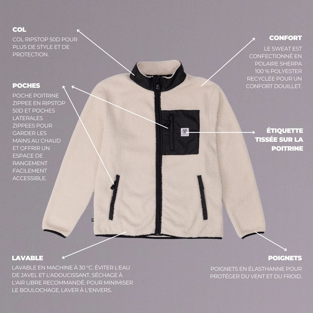 VOITED Sherpa Fleece Full Zip
