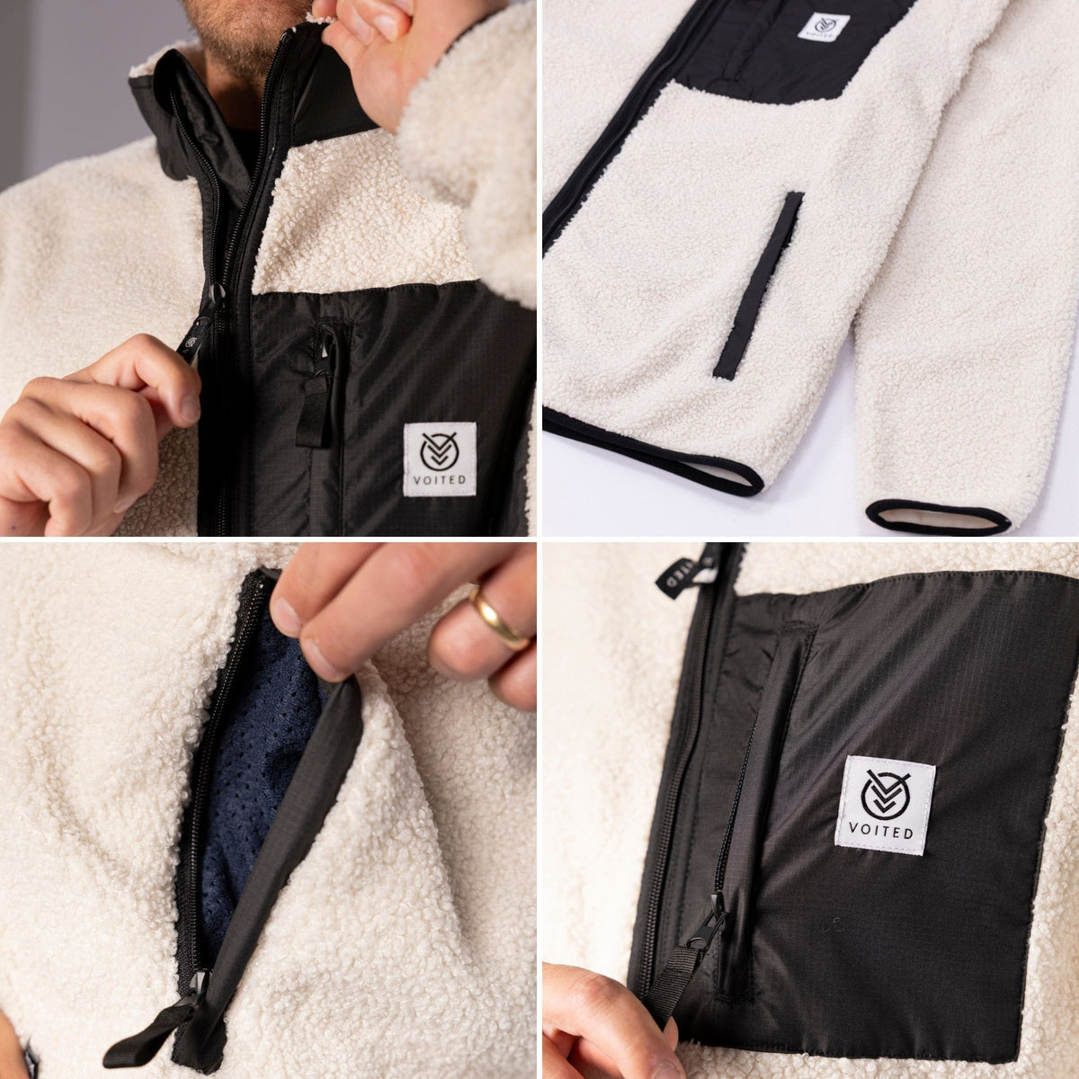 VOITED Sherpa Fleece Full Zip
